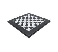 Échiquier noir et blanc incrusté de 50 cm, fabriqué en Italie