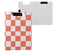 Échiquier pliable Corail clair Format A4 Porte-stylo avec couverture rigide