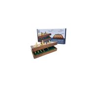 Echiquier pliant de voyage Professor puzzle 25 cm Roi 44 mm Bois