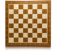 Échiquier pliant Tournoi No.5 Acajou Sycomore 48cm - 19in Incrusté Tournoi Professionnel Échiquier Plat