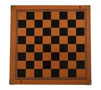 Échiquier Pliant Universel en Cuir PU, Jeu D ' Échecs Plat