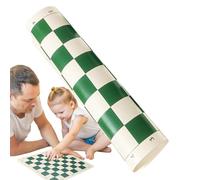 Échiquier pour adultes, Échiquier de voyage - Échiquier souple de jeu en damier enroulable, échiquier compact et enroulable, échiquier pliable pour les fêtes de réunion de famille