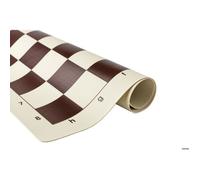 Échiquier roulable vinyle Marron - échiquier de tournoi aux cases de 60x60mm