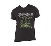 ECHJCG Cypress Hill T T-Shirts à Manches Courtes IV Album Band Mens Black(Large)
