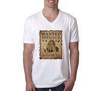 ECHJCG David Allen Coe Men's Short Sleeve V Neck T T-Shirts à Manches Courtes High Grade Cotton Short Sleeve V Neck T T-Shirts à Manches Courtes (Medium)
