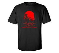 ECHJCG Dawn of The Dead 70s 80s Retro Cult Horror Zombie Movie Black(Small)