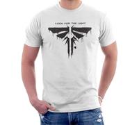 ECHJCG Fireflies Look for The Light Slogan Last of Us Men's T-Shirt(Medium)