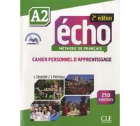 Echo A2 - Cahier Personnel D'apprentissage (1 Cd Audio)