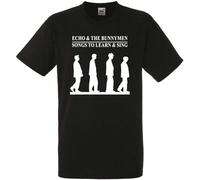 Echo and The Bunnymen Mens Unisex Black Rock T-Shirt New(X-Large)