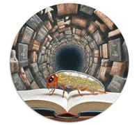 Echo Bookworm 1000 Pièces Casse-tête Fantastique Magique Puzzle Rond pour Adultes Et Enfants Classiques Jeux De Défi Uniques Qualité Supérieure 1000pcs (67.5x67.5cm)