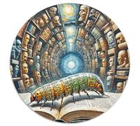 Echo Bookworm 1000 Pièces Casse-tête Fantastique Magique Puzzles Circulaires pour Adultes Et Enfants Classiques Cadeaux Qualité Supérieure 1000pcs (67.5x67.5cm)