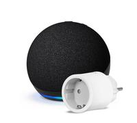 Echo Dot (5e génération) | Anthracite + OSRAM SMART+ Prise intelligente avec Matter, Fonctionne avec Alexa - Kit de démarrage Maison connectée