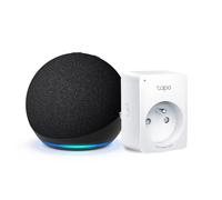 Echo Dot (5e génération) | Anthracite + Tapo Matter Prise Connectée, Fonctionne avec Alexa - Kit de démarrage Maison connectée