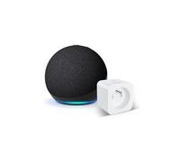 Echo Dot (5e génération) | Anthracite + WiZ Prise Connectée, Fonctionne avec Alexa - Kit de démarrage Maison connectée