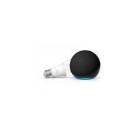 Echo Dot (Nouvelle génération) avec Alex Anthracite + Philips Hue White Ampoule LED Connectée (E27), Pack Éclairage Intelligent à Commande Vocale