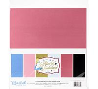 Echo Park Double-Sided Solid Cardstock 12"X12" 6/Pkg-Alice In Wonderland No. 2, 6 Colors