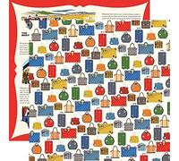 Echo Park Paper All Aboard Double-Sided Cardstock 12"X12"-Luggage