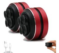 Echo Pod Speaker, Echo Pod Shower Speaker, Music Player with Suction Cup for Bath, Home, Outdoor, Travel (Red*2pcs)