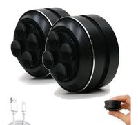 Echo Pod Speaker, Echo Pod Shower Speaker, Music Player with Suction Cup for Bath, Home, Outdoor, Travel (Black*2pcs)