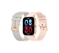 Echo Rainbow Lite - Montre connectée Or rose, bracelet gris clair