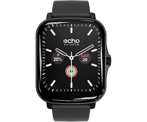 ECHO RAINBOW montre connectée shark noir, fonctions sport, capteurs santé, connexion smartphone, surveillance sommeil, contrôle audio-video