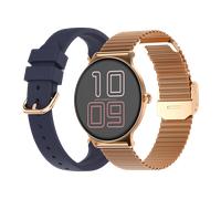 Echo Rainbow Sunset - Montre Connectée Homme Femme, Montre Sport Étanche IP67 avec Podomètre, Suivi Santé, Sommeil, 100 Modes, Écran AMOLED 1.43", Autonomie 7J, iOS Android - Rose Gold
