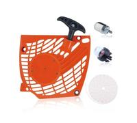 Echo Recoil de tronçonneuse avec tirette de montage pour Cs370 CS370F Primer CS400F CS420ES - Filtre 0,9 m Kit Corde Carburant Starter Cs400 Ampoule (remplace A051000981/A051000982)