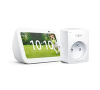Echo Show 5 (3e génération) | Blanc + Tapo Matter Prise Connectée, Fonctionne avec Alexa - Kit de démarrage Maison connectée