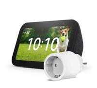 Echo Show 5 (Nouvelle génération) | Anthracite + OSRAM SMART+ Prise intelligente avec Matter, Fonctionne avec Alexa - Kit de démarrage Maison connectée