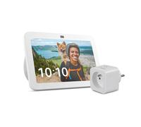 Echo Show 8 (3e génération) | Blanc + Sengled Smart Plug, Fonctionne avec Alexa - Kit de démarrage Maison connectée