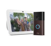 Echo Show 8 | Blanc + Nouvelle Ring sonnette vidéo sans fil | Bronze Vénitien