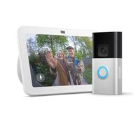 Echo Show 8 | Blanc + Ring sonnette vidéo Plus sans fil