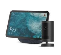 Echo Show 8, écran HD 8,7" couleurs vives, son spatial et Alexa, graphite avec Ring caméra extérieure Plus sans fil, vidéo grand angle 2K