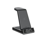 Echo Station de charge Wake – 3-en-1 multifonction avec réveil – Noir