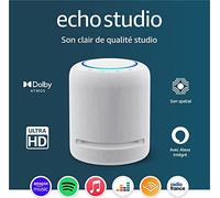 Echo Studio - Blanc + Amazon Music Unlimited (4 mois GRATUITS avec renouvellement automatique)