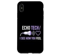 Echo Tech Je Vois ce Que Vous ressentez en cardiologie diagnostique médicale Coque pour iPhone XS Max