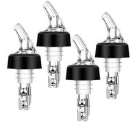 ECHOBUY 4 pièces Becs à Liqueur 2cl Doseur Alcool, Dosage Bec Verseur, Bec Verre Doseur Cocktail, Bouchon Doseur Alcool pour Pastis, Vin, Schnaps, Cocktails et l'huile