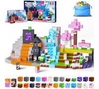 ECHOBUY Construction Magnetique Enfant, 150 Pièces Blocs Magnétiques Montessori pour Garçons et Filles Cube Magnétique Jouets Sensoriels STEM Cadeau à partir de 3 Ans