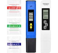 ECHOBUY Testeur PH Piscine PH TDS&EC Mètre Température 4 en 1, Testeur pH Mètre Électronique, PH Mètre Numérique, Testeur de qualité de l'eau pour Test Eau Piscines SPA Aquarium Piscine