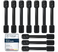 ECHOCUBE Bébé Sécurité Verrouillage, Lot de 10 Sécurité Placard Enfants Serrures avec adhésif 3M, Bébé Sécurité Serrures pour armoires, tiroirs, réfrigérateur, toilettes sans perçage (Noir)