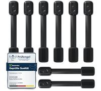 ECHOCUBE Bébé Sécurité Verrouillage, Lot de 8 Sécurité Placard Enfants Serrures avec adhésif 3M, Bébé Sécurité Serrures pour armoires, tiroirs, réfrigérateur, toilettes sans perçage (Noir)