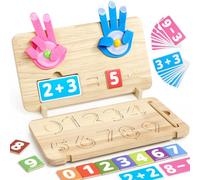 ECHOCUBE Jouet Montessori, Tableau d'apprentissage pour Compter et Tracer Les Chiffres, Jouets Éducatifs de Mathématiques pour Les Tout-Petits, Garçons et Filles