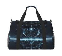 Echoes of Eternity - Sac de voyage à imprimé pour homme et femme, sac de voyage pliable et sac fourre-tout spacieux pour le rangement d'articles de toilette, noir, taille L, Noir , L