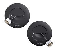 Echogear Kit De Gestion De Câbles pour TV Montée sur Support Mural TV - Goulottes Cache-Câble Facile à Installer pour Fils Electrique Basse Tension - Noir