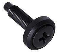 ECHOGEAR Lot de 100 vis de montage en rack - Vis en acier 10/32 avec rondelles en nylon attachées et têtes de point pilote - Fabriquées pour une utilisation avec les racks réseau, les boîtiers et les