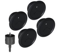 ECHOGEAR Lot de 4 cache-câbles muraux pour gestion des câbles - Mini cache-câbles de 5,7 cm dissimule 3 câbles basse tension derrière le mur - Parfait pour les haut-parleurs, les téléviseurs montés