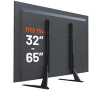 ECHOGEAR Pieds TV de rechange pour écrans jusqu'à 65" - Support TV pliable avec matériel, patins antidérapants et anti-rayures - Pieds TV faciles à installer en 3 étapes avec large compatibilité VESA
