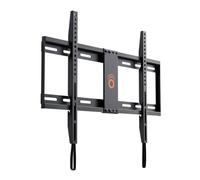 ECHOGEAR SlimView Support Mural Fixe à Profil Bas pour téléviseurs jusqu'à 80" - Maintient Votre Seulement 3,2 cm du système de Verrouillage à Cordon de tirage Facile d'accès au câble Assortiment de