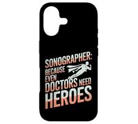 Échographe : même Les médecins Ont Besoin de héros | Échographe Amusant Coque pour iPhone 17