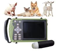 Échographe Vétérinaire Portable Avec Sonde 3,5 MHz Echographie Appareil Grossesse Multifonction Écran HD 5.6 Scanner À Ultrasons Vétérinaire Pour Animaux Agricoles, Porcs, Chèvres